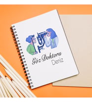 Göz Doktoru Tasarımlı Defter Kişiye Özel