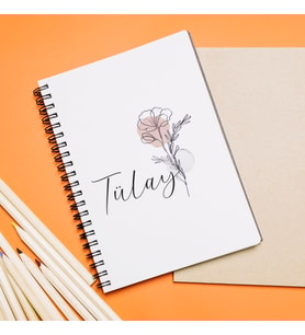 İsim Tasarımlı Defter Kişiye Özel