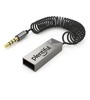 Plentiful Car Play Bluetooth Adaptör Araba ve Araç USB ve 3.5mm AUX Giriş Bluetooth 5.1 Adaptör Çevirici Arabanızda Müzik Dinleme Telefon Görüşemesi