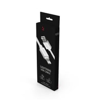 Apple Cihazları İçin Özel Tasarlanmış Hızlı Şarj Destekli USB Lightning Kablo (1Metre/3A Hızlı Şarj) (Beyaz)