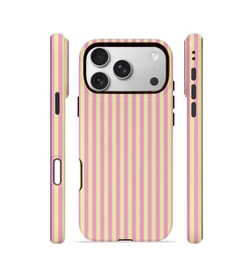 iPhone 17 Pro Vorian Çift Katmanlı MagSafe Kılıf Lemon Candy Pinstripe