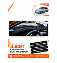 HONDA CİVİC EG-EX-EL (1994-2000) Uyumlu Ön Torpido Koruma Kılıfı Halısı - Siyah Gri