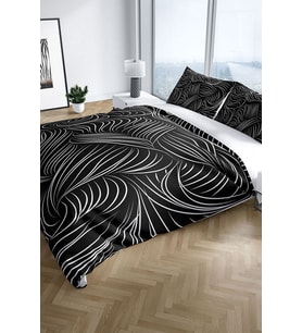Zebra 3d Pamuk Saten Çift Kişilik Nevresim Seti