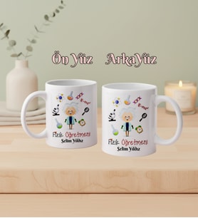 Kişiye Özel Fizik Öğretmeni Kupa Bardak