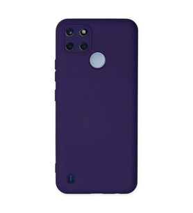 Realme C25y Kılıf Nano İçi Kadife Silikon - Mor