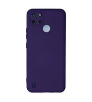 Realme C25y Kılıf Nano İçi Kadife Silikon - Mor