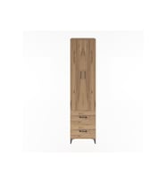 Hyperion Dolap 5 Raflı 2 Çekmeceli 2 Kapaklı 60x44x243 Çam-Çam