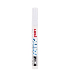 Uni PX-20 Paint Marker 2.2-2.8mm Yuvarlak Uç Boyama Markörü Beyaz 