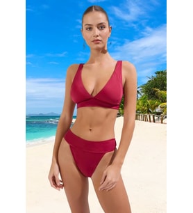 Tasarım Bikini Takımı Şık Detaylı UV Korumalı Klora Dayanıklı Hızlı Kuruyan Premium Kalite