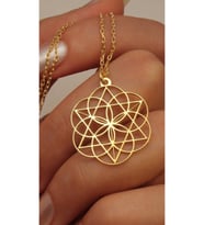 Yaşam Çiçeği Kolye 925 Ayar (Gold)