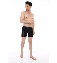 pilelistore Çift Kaplan 855 Uzun Erkek  Boxer (Siyah)