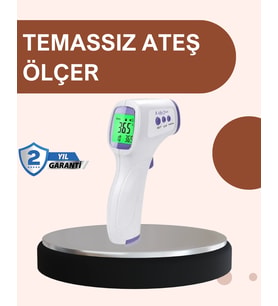 Temassız Dijital Ateş Ölçer Büyük Ekranlı Hızlı Okuma