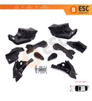 Opel Astra J MK4 P10 2009-2015 4/5 Kapı GTC 2011-2018 13335737 İçin Sağ Sol Ön Far Ayak Tamir Seti