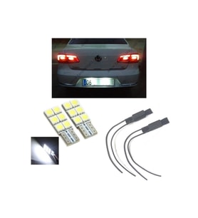 Vw Passat B7 Beyaz Led Plaka Aydınlatma Ampul Seti T10 W5w Uyumlu