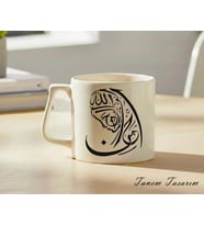 Transparan - Lüks Kupa Kahve Çay Fincanı Hediye Kupa Ofis ve Ev Için Dekoratif Şık Bardak