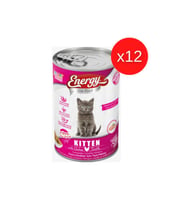 CAT FOOD ENERGY Tavuklu Islak Yavru Kedi Maması 400 gr x 12 Adet