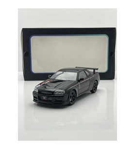 Nissan Skyline GT-R R34 Nismo Edition siyah 1/24 Model araba