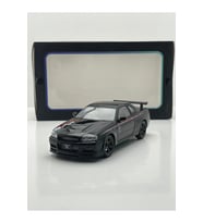 Nissan Skyline GT-R R34 Nismo Edition siyah 1/24 Model araba