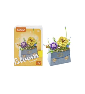 Bloom Boutique Çiçek Çanta Mini Blok Yapım Seti 223 Parça – Yetişkin ve Çocuk DIY Dekorasyon (Çok Renkli)