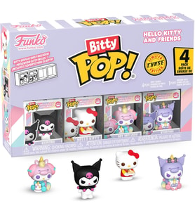 Funko Bitty Pop! Sanrio - Kuromi - 4 Parçalı Ve Bir Sürpriz Mini Figür - 0,9 Inç (2,2 Cm) - Hello Ki