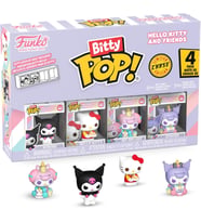 Funko Bitty Pop! Sanrio - Kuromi - 4 Parçalı Ve Bir Sürpriz Mini Figür - 0,9 Inç (2,2 Cm) - Hello Ki