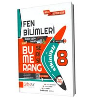 Günay Yayıncılık 2024 Günay 8. Sınıf Bumerang Serisi Fen Bilimleri Konu Anlatımlı ve Etkinlikli Soru Bankası (Çok Renkli)