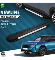 S-Dizayn Peugeot 3008 3 Hybrid NewLine Aluminyum Yan Basamak 183 Cm 2024 Üzeri A+ Kalite