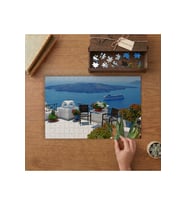 Tatil - Deniz Manzarası - Dağlar Tasarımı 240 parça Ahşap Puzzle Ahşap Kutuda MP01173