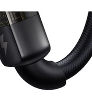 Lexroo Ca-2840 Type-C To Type-C 100W Led Işikli Power Off Hızlı Data Şarj Kablosu 1.2M, Siyah