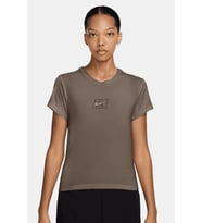 Nike Slim Phoenix Womens Brown Tshirt Kısa Kollu Kadın Tişört Kahverengi