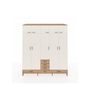 Kronos Dolap 6 Raflı 6 Çekmeceli 4 Askılı 220x59x243 Çam-Aytaşı/Çam
