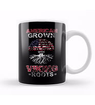 Vintage American Grown With Viking Roots Norse Kupa Bardak Porselen
