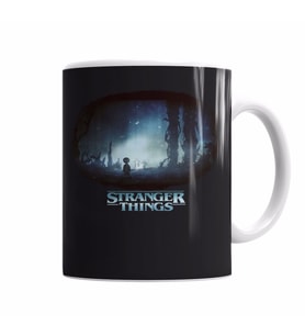 Stranger Things Black Kupa Bardak Porselen