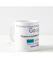 Kişiye Özel Google Dünyanın En İyi Babası Beyaz Kupa Bardak.
