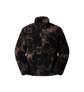 The North Face M Extreme Pile 2 Pullover -Print Erkek Outdoor Çeyrek Fermuarlı Polar Üst NF0A8EEPD7O1 Siyah