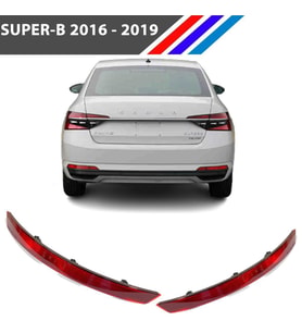 Skoda SuperB Arka Tampon Reflektörü Sağ ve Sol Set 2016 - 2019