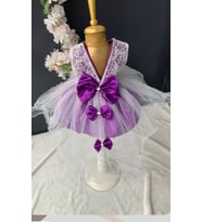 Kız Bebek Mevlüt Takımı Gelinlik Abiye Elbise Lohusa Bebek Baby Shower Bayram Babalar Günü Doğum Hediyesi Orjinal Kutusunda Hediye Paketli (Mor)