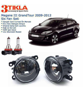 Renault Megane III SW 2009 Sis Farı Set Oem: 8200074008