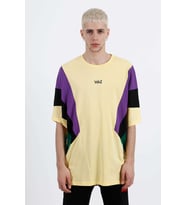 Goldenmod Yarasa Kol Wingsuit Sarı   Unisex Oversize T-Shirt