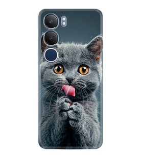 Vivo Y19S Kılıf Boutique Baskılı Resimli Komik Kedi Pcode -008