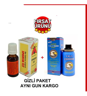 1 KUTU VİGA 50000 SPREY YÜKSEK KALİTE ERKEK SPREY +HEDİYELİ