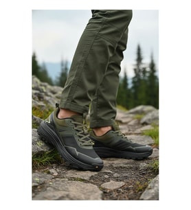 Humtto 350497A M Siyah-Haki Erkek Spor Ayakkabı