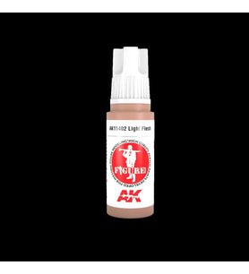 AK Interactive 11402 17 ml. Light Flesh, Figürler için Akrilik Model Boyası