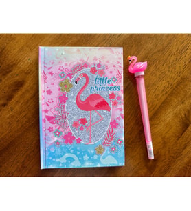 Princess Flamingo Temalı Defter ve Jel Kalem Seti