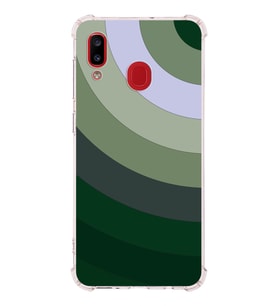 Samsung Galaxy A30 Köşe Korumalı Antişok Kapak Renk Cümbüşü Tasarımlı Silikon Kılıf (Şeffaf)