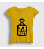Presmono Kadın Sarı Knocks V3 Breaking Bad T-Shirt 185097tt