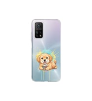 Xiaomi Mi 10t Pro 5g ile Uyumlu Splash Köpek Tasarımlı Şeffaf Silikon Kılıf