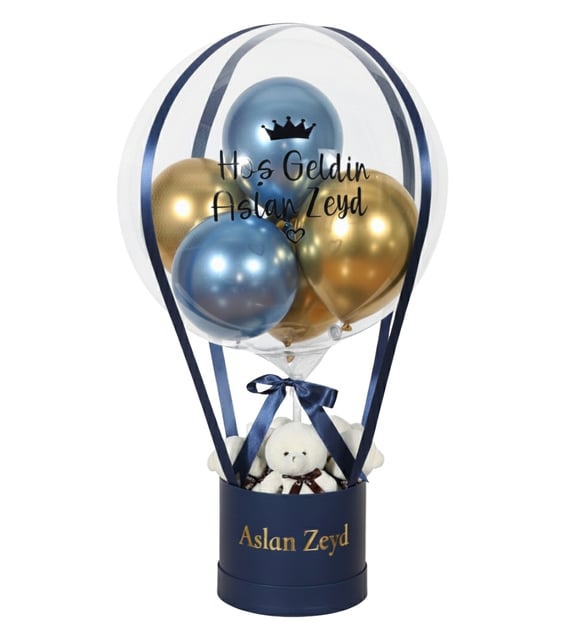 Kişiye Özel Yeni Bebek Hediyesi Balon Kutusu