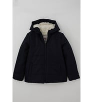 Kabancı Kız Çocuk Mont İç Kısmı Peluş Kapüşonlu Fermuarlı 6-9 Yaş , Lacivert
