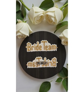 Miyuki Boncuk El Yapımı Bride Teamm Gelin Takımı Broş - Yaka Iğnesi